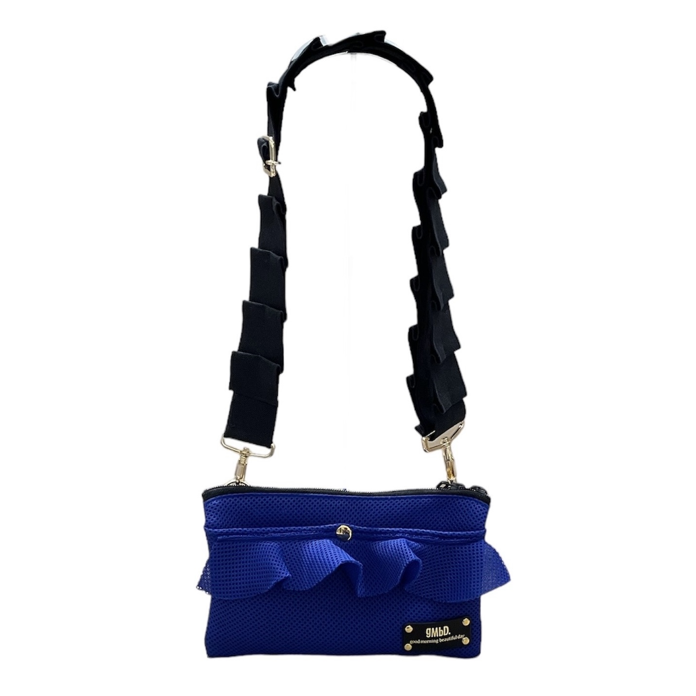 gMbD. Ruffle mini shoulder bag Royalblue